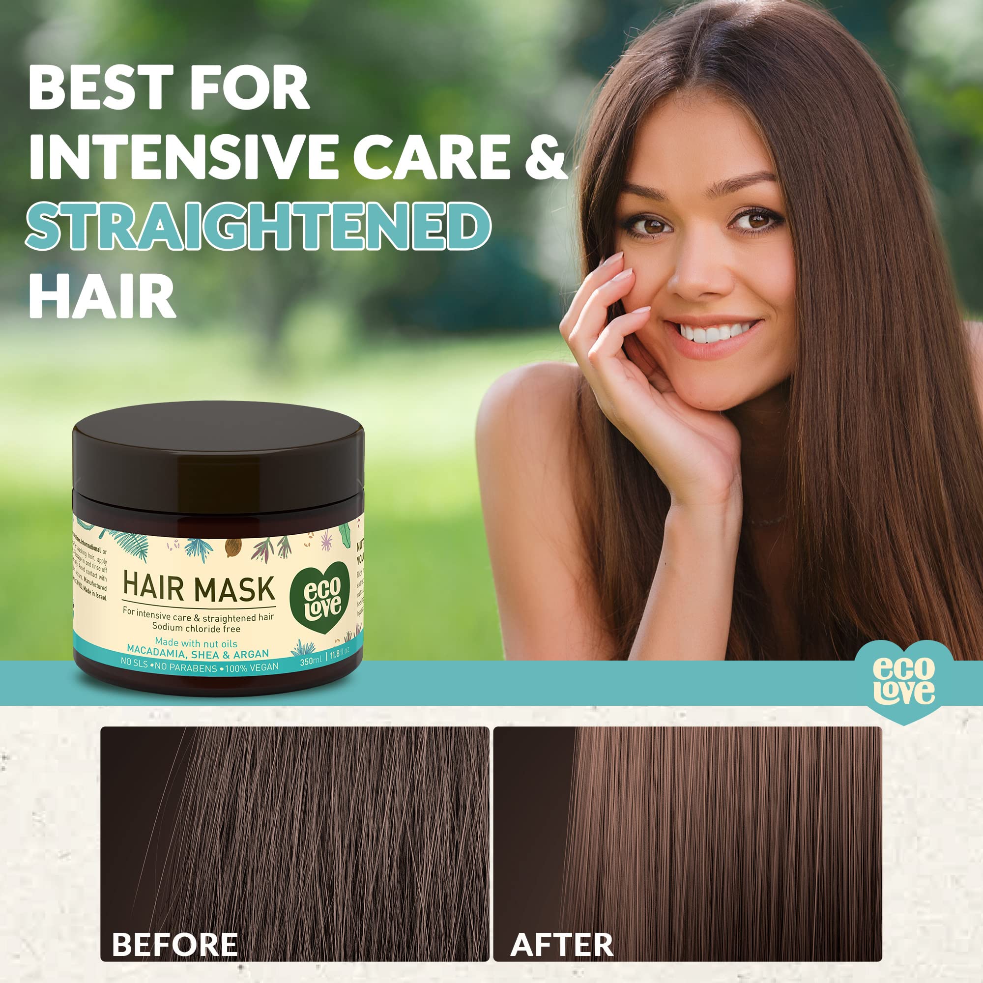 Foto 4 pulgar | Mascarilla Capilar Ecolove Natural Deep Conditioning 350 Ml - Venta Internacional.