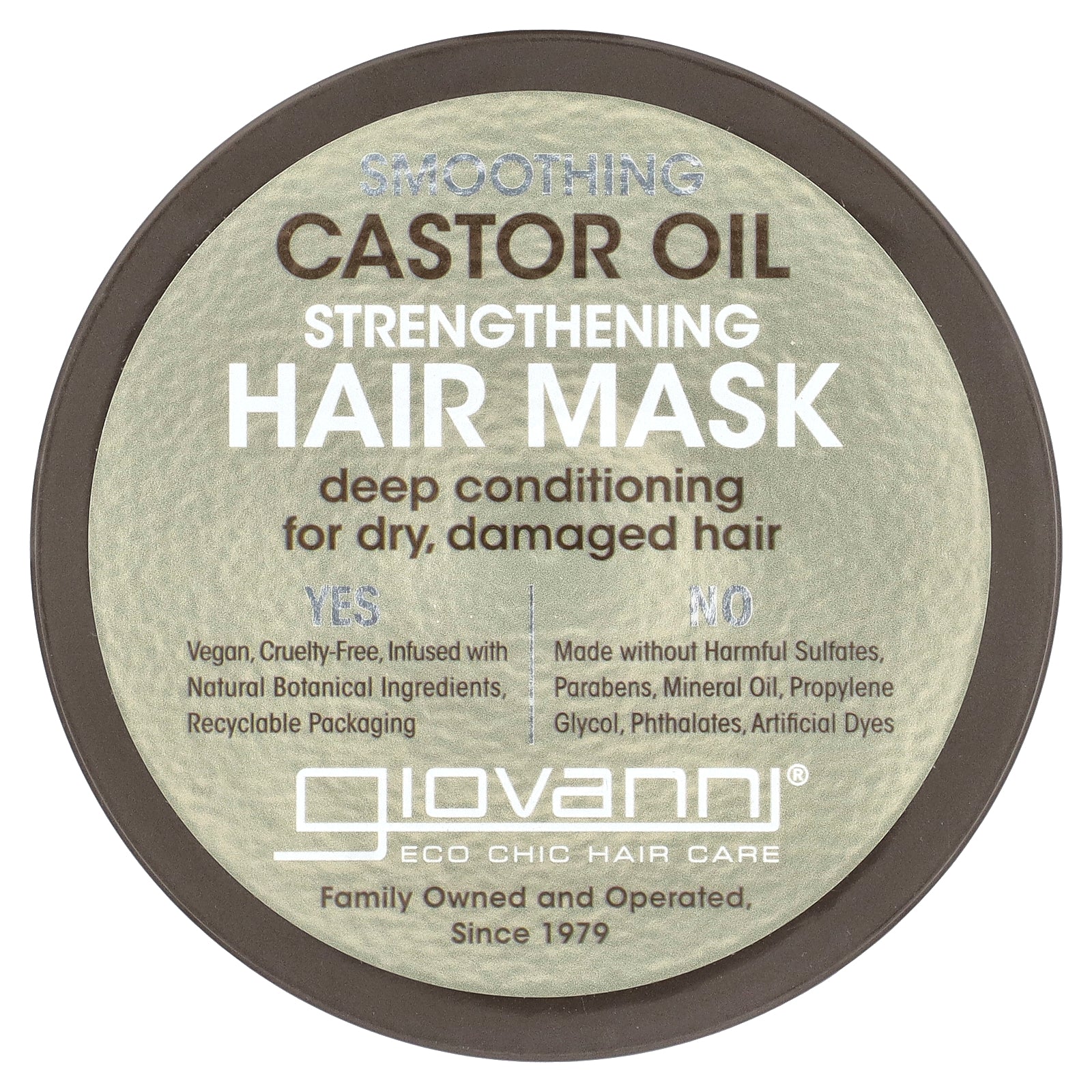 Foto 2 pulgar | Mascarilla Capilar Giovanni Suavizante Con Aceite De Ricino Fortalecedor 295 Ml - Venta Internacional.