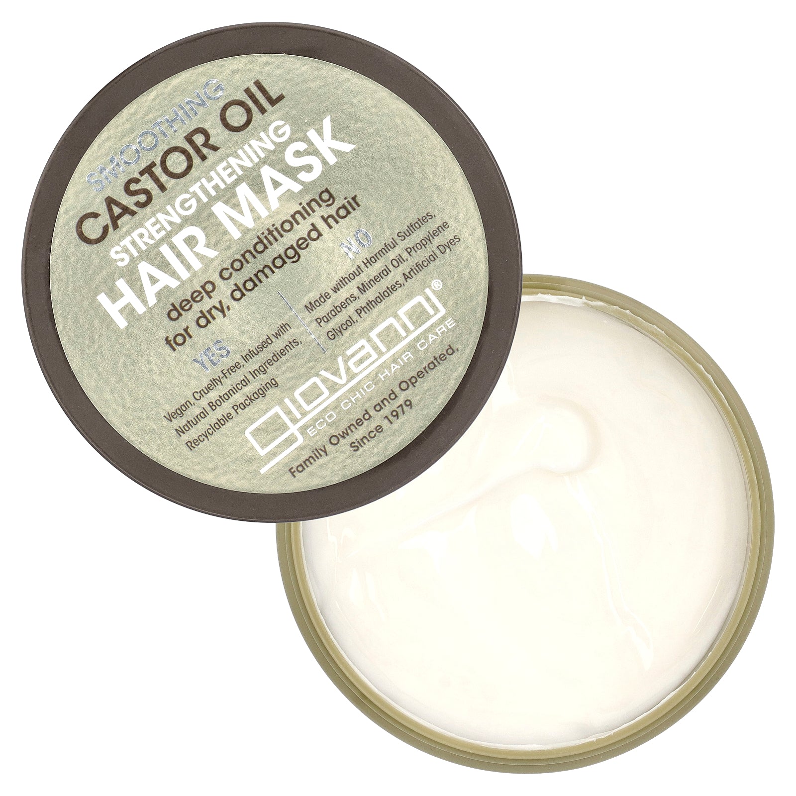 Foto 5 pulgar | Mascarilla Capilar Giovanni Suavizante Con Aceite De Ricino Fortalecedor 295 Ml - Venta Internacional.
