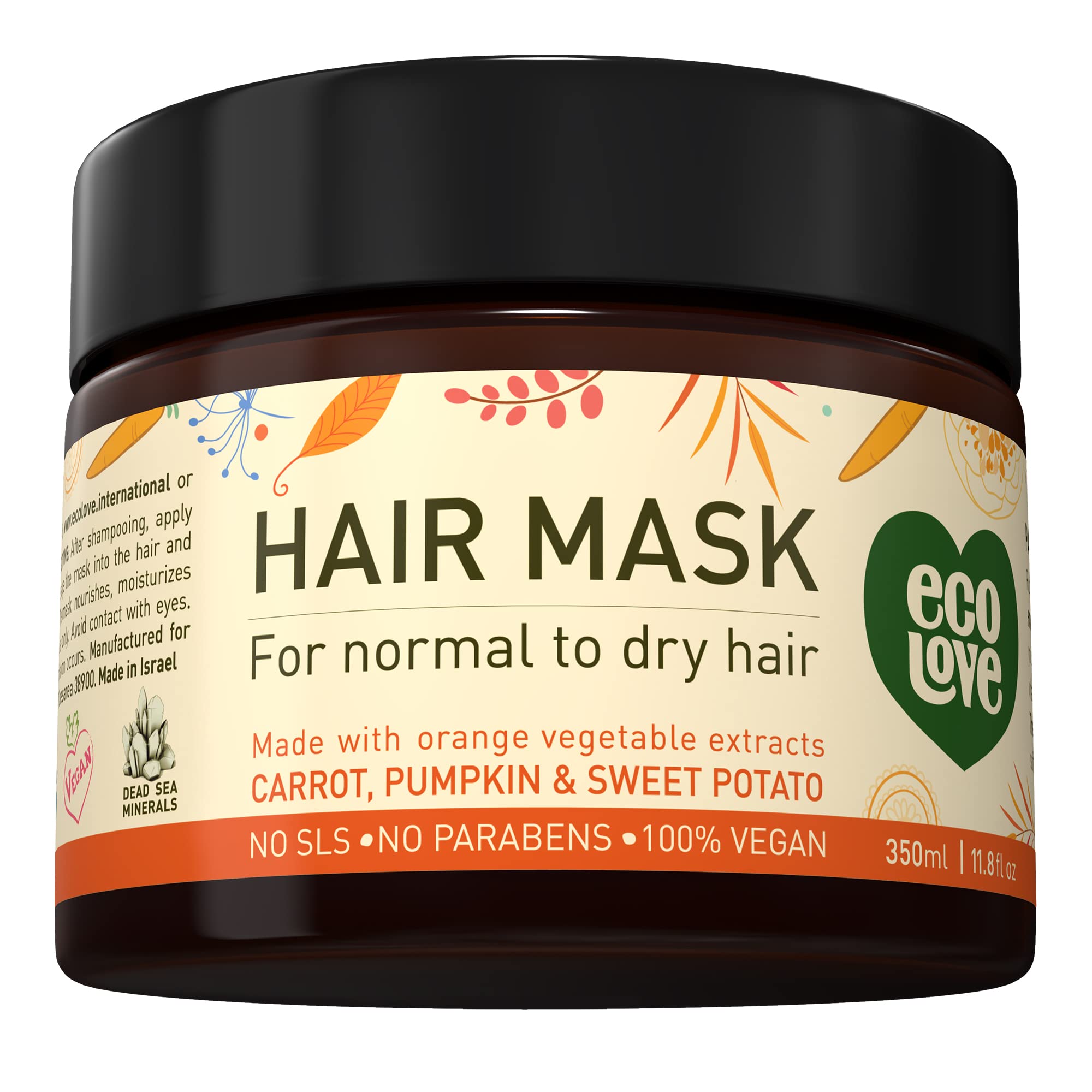 Foto 1 | Mascarilla Capilar Ecolove Deep Conditioning Zanahoria Pumpkin 350 Ml - Venta Internacional.