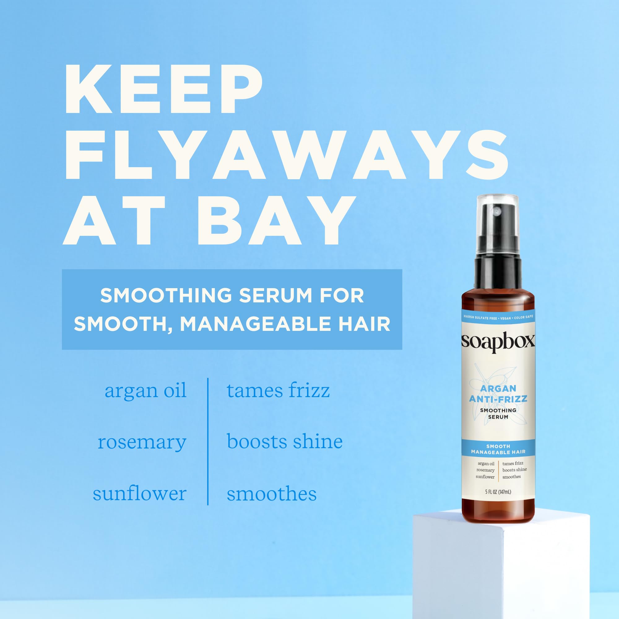 Foto 5 pulgar | Serum Soapbox  Aceite De Argán  Suavizante  Antiencrespamiento  150 Ml  Vegano - Venta Internacional.