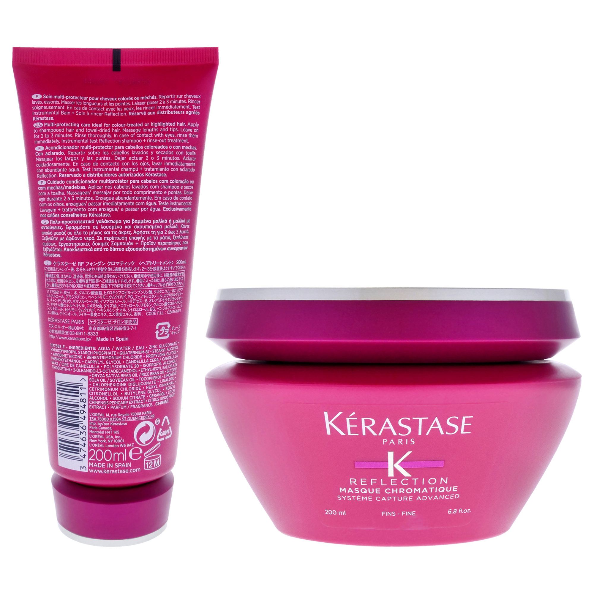 Foto 3 pulgar | Kit De Reflexión Capilar Kerastase Masque Chromatique 2 Piezas Unisex - Venta Internacional.