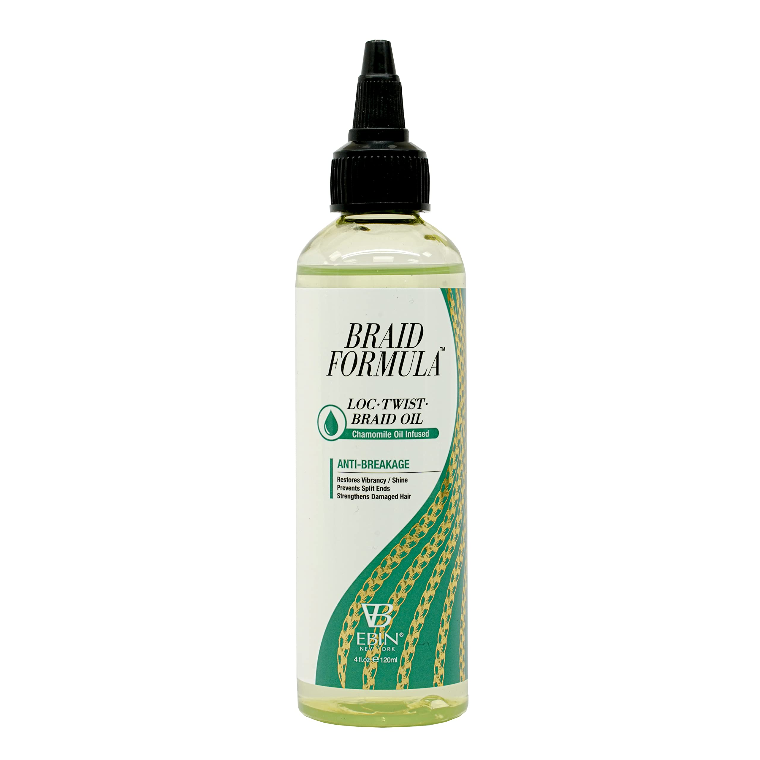 Aceite Ebin New York Loc  Twist  Braid Con Manzanilla  120 Ml - Venta Internacional.