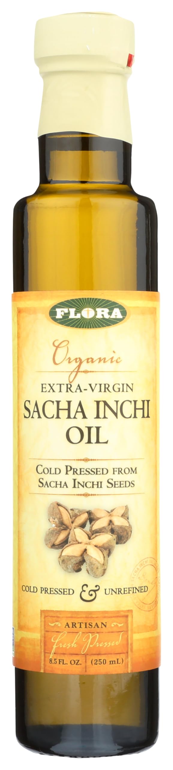 Foto 2 pulgar | Aceite De Sacha Inchi Flora Organic  Sin Refinar  Prensado En Frío  250 Ml - Venta Internacional.