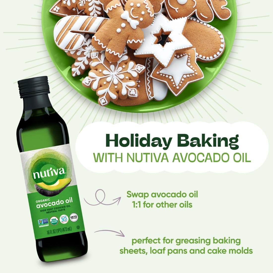 Foto 4 pulgar | Aceite De Cocina Nutiva Avocado Organic 710 Ml Con Alto Punto De Humo - Venta Internacional.