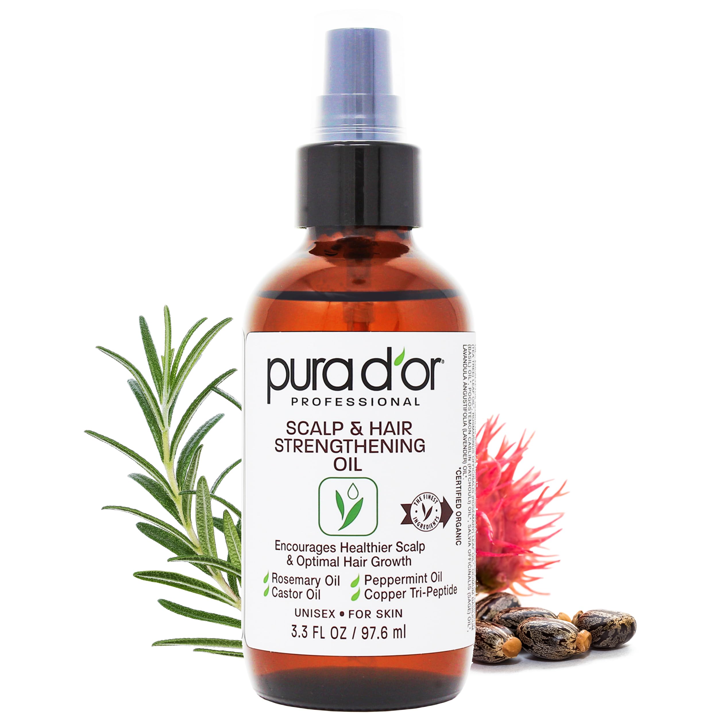 Foto 2 pulgar | Aceite Para Fortalecer El Cuero Cabelludo Y El Cabello Pura D'or Apoya El Crecimiento  100 Ml - Venta Internacional.