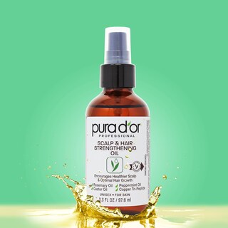 Foto 2 | El Aceite Fortalecedor Del Cuero Cabelludo Y El Cabello Pura D'or Apoya El Crecimiento - Venta Internacional.