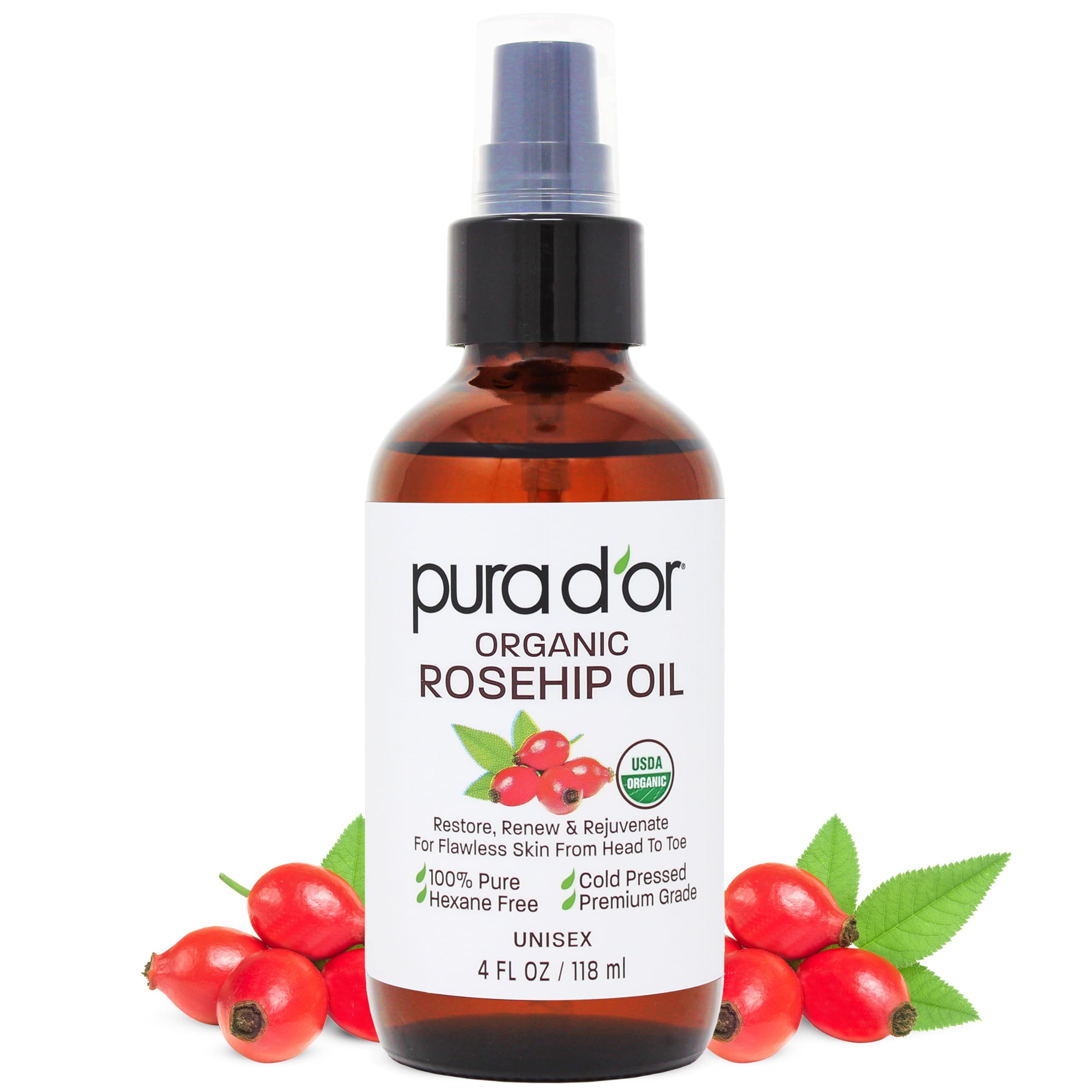 Foto 1 | Aceite De Semilla De Rosa Mosqueta Pura D'or 120 Ml 100% Puro Prensado En Frío - Venta Internacional.