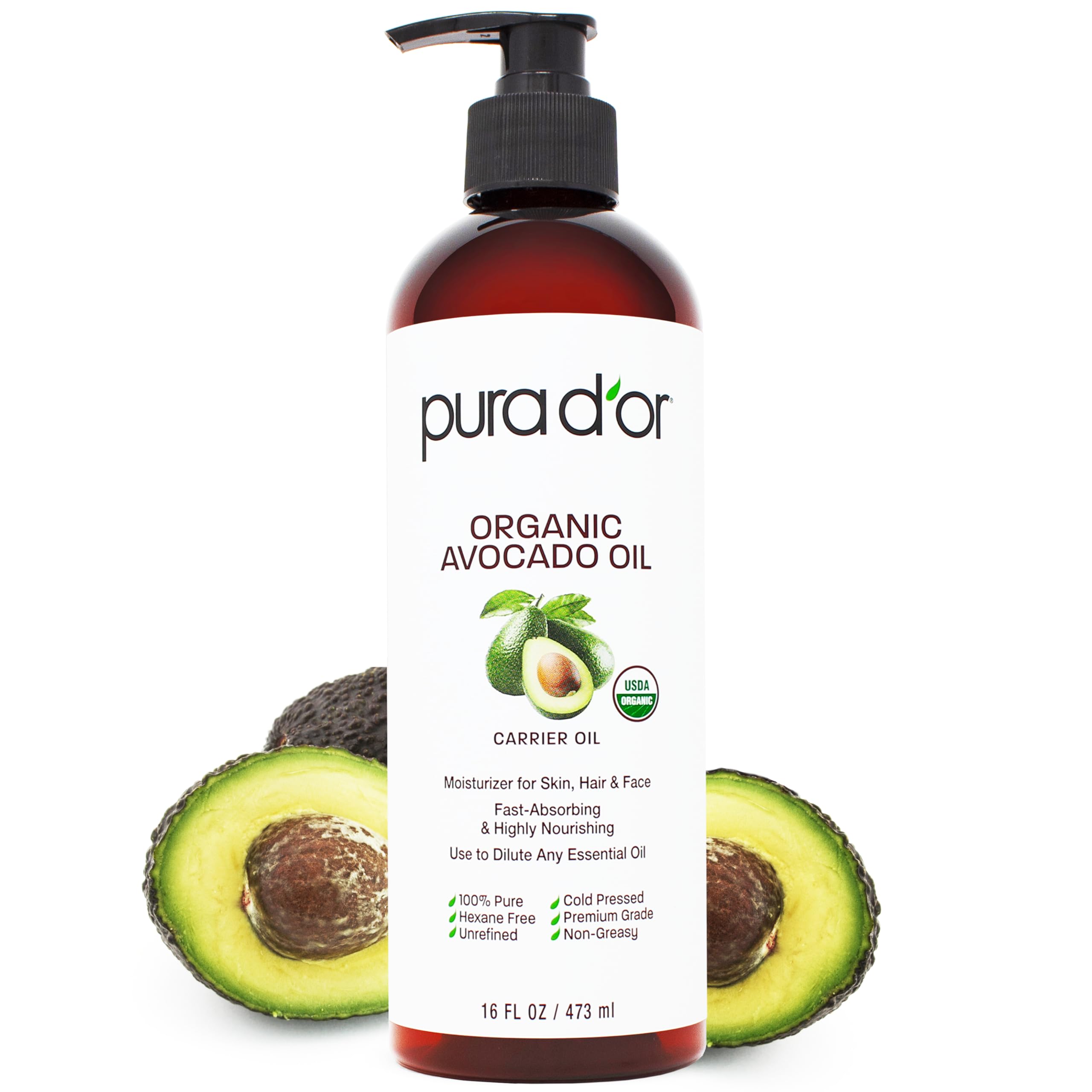Foto 2 pulgar | Aceite De Aguacate Pura D'or 473 Ml  100% Puro Y Natural  Orgánico Del Usda - Venta Internacional.