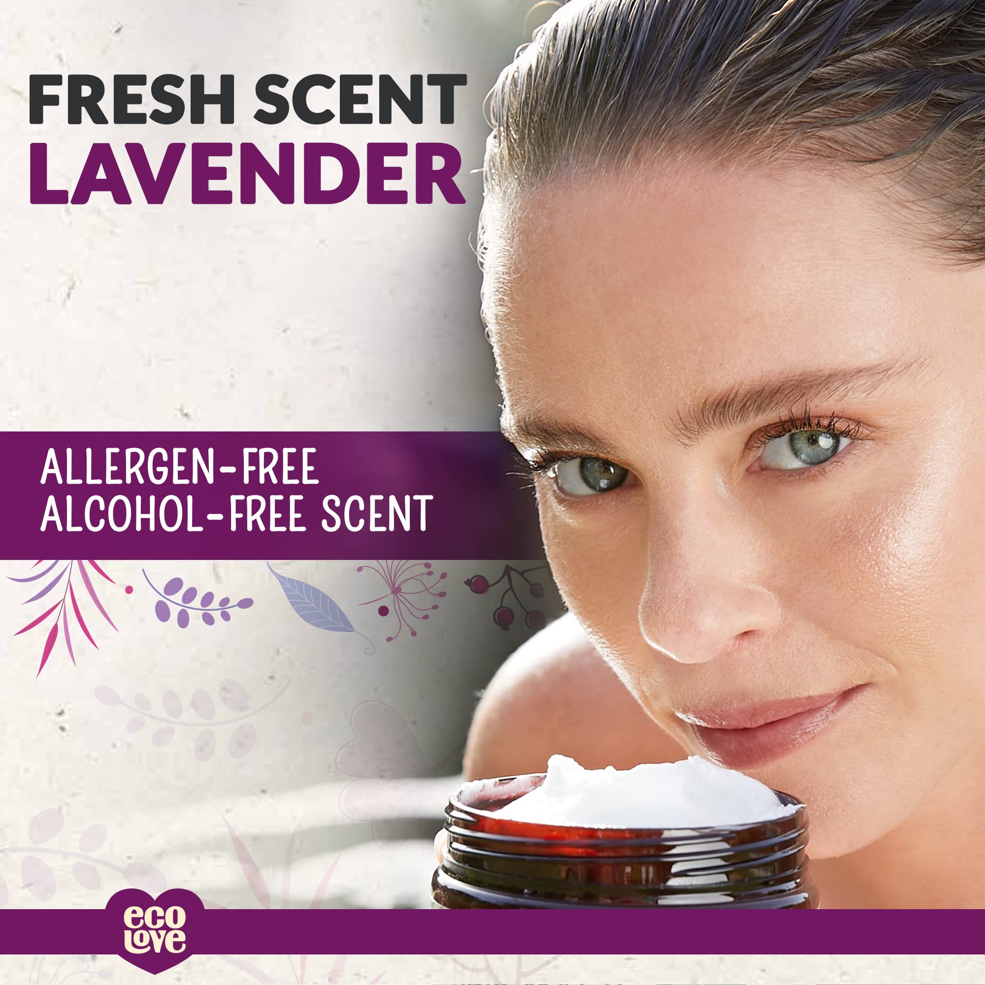 Foto 6 pulgar | Mascarilla Para Cabello Seco Y Dañado Ecolove  350 Ml  Con Extracto De Lavanda - Venta Internacional.