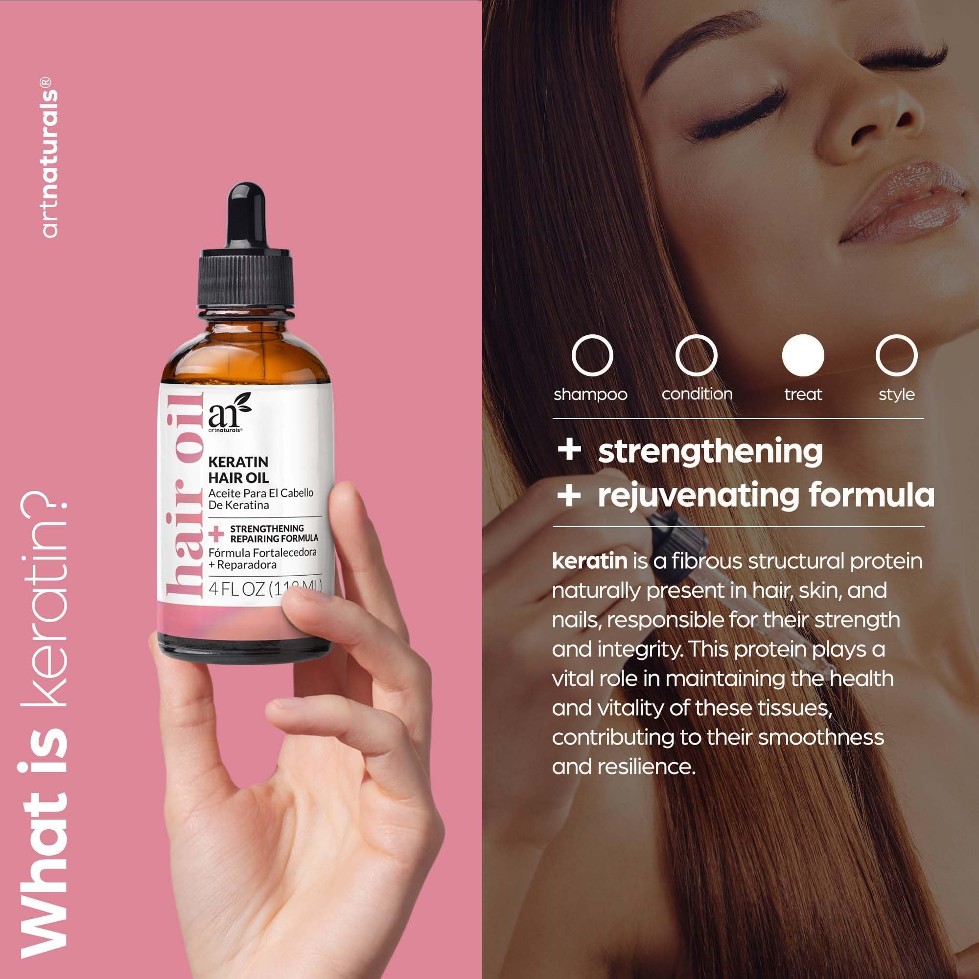 Foto 3 pulgar | Aceite Capilar Artnaturals Keratin  Revitalizante Y Nutritivo  120 Ml - Venta Internacional.