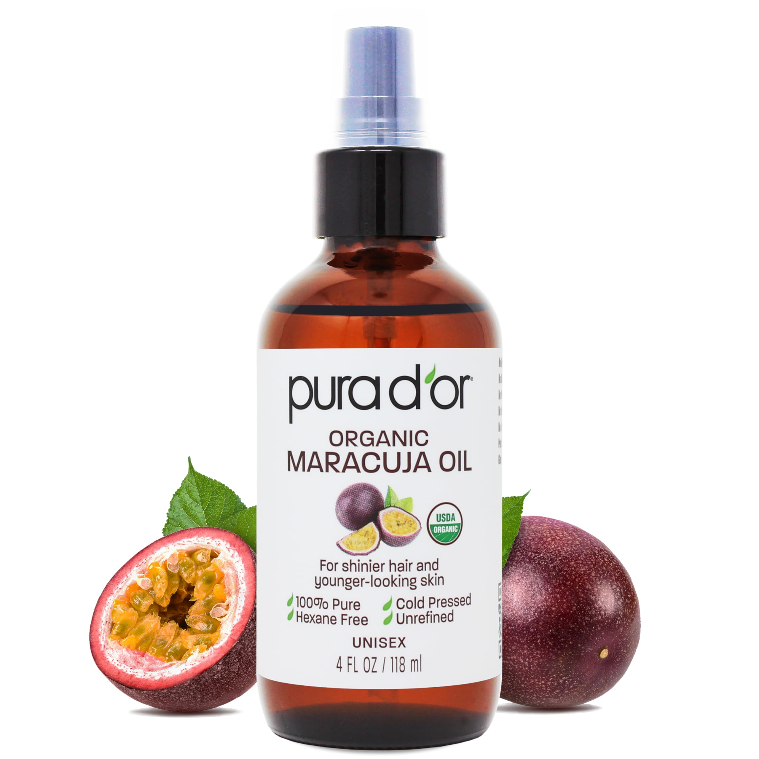 Foto 2 pulgar | Aceite Corporal Pura D'or Aceite De Maracuyá Orgánico  120 Ml  100% Puro - Venta Internacional.