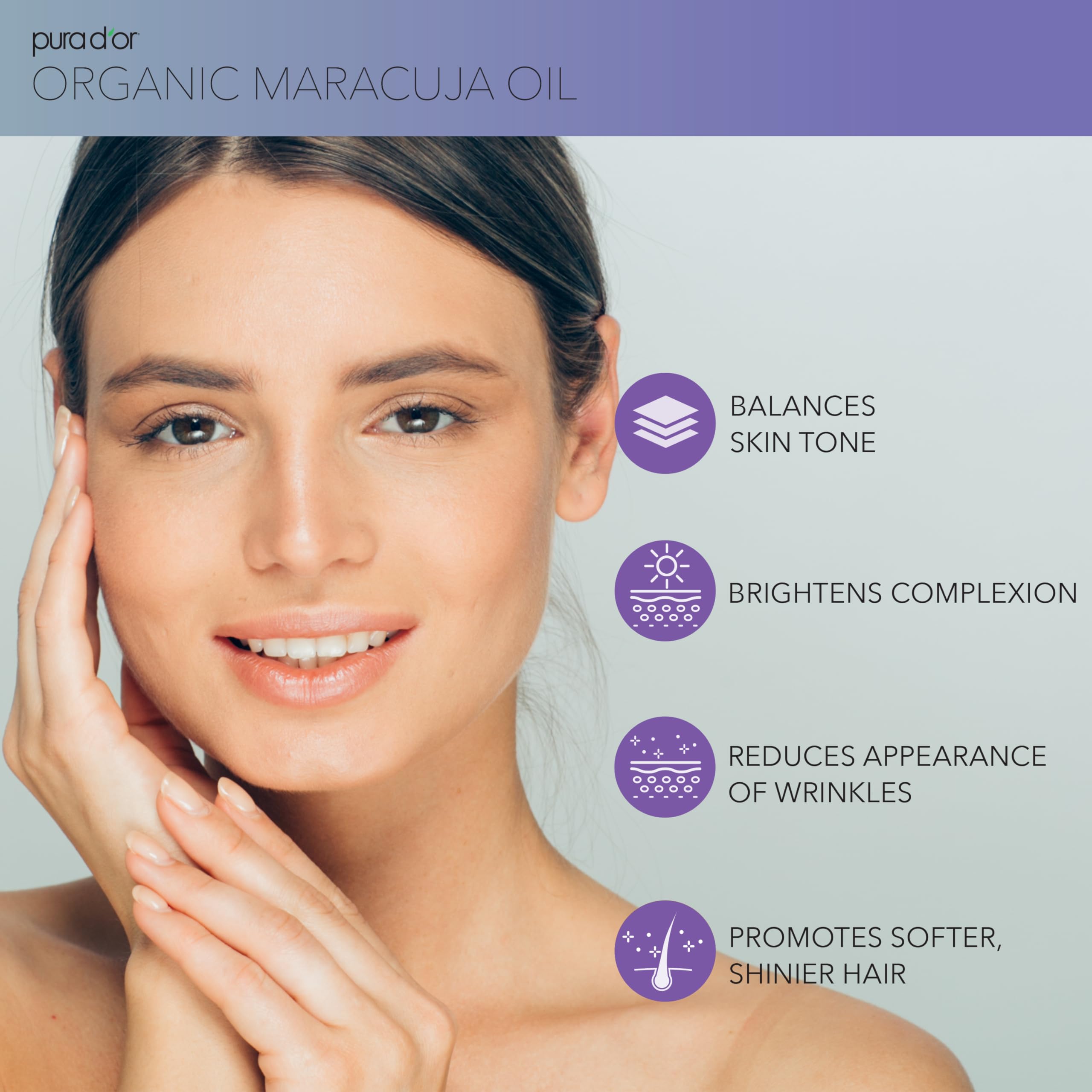 Foto 3 pulgar | Aceite Corporal Pura D'or Aceite De Maracuyá Orgánico  120 Ml  100% Puro - Venta Internacional.
