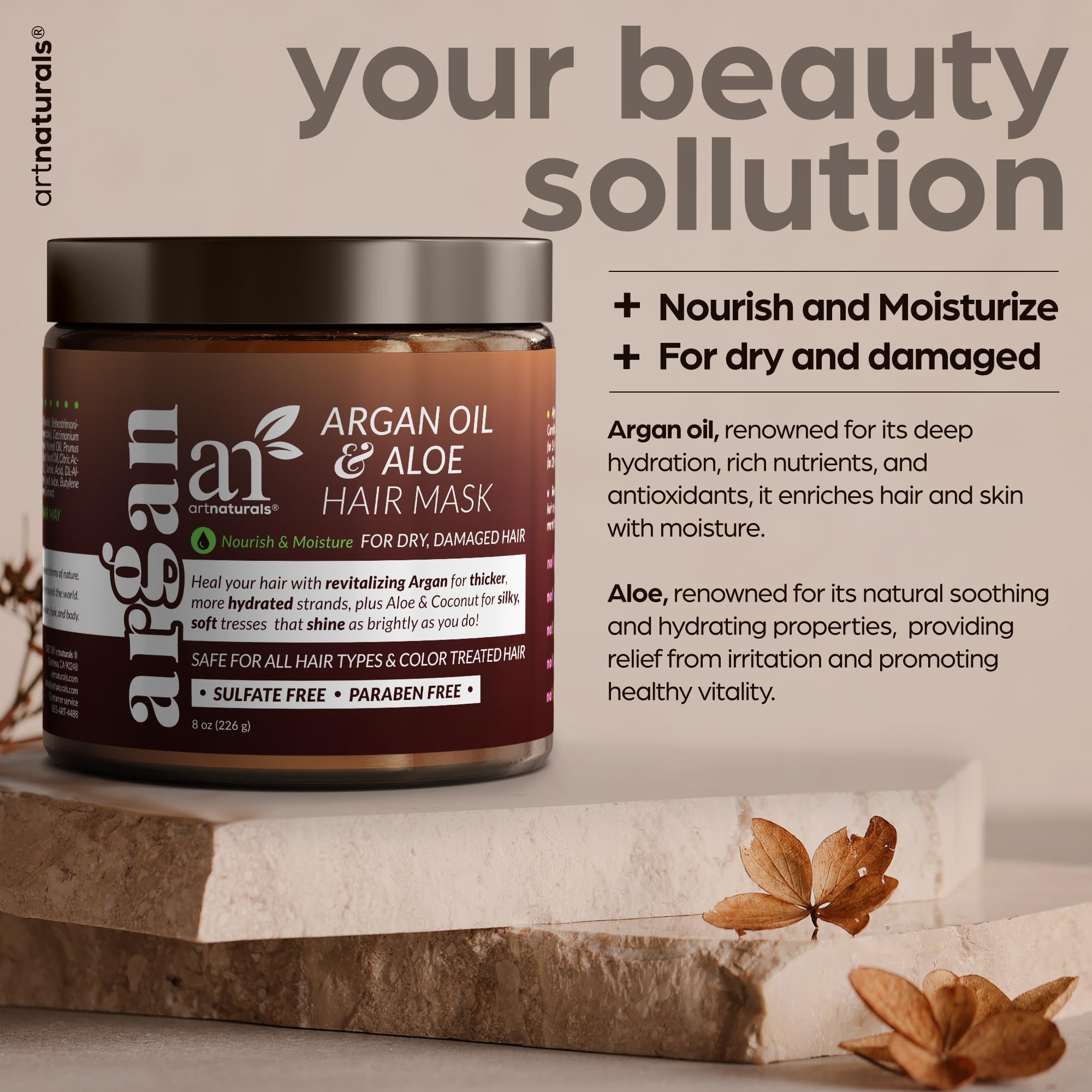 Foto 2 | Mascarilla Acondicionadora Artnaturals Argan 226 G Con Aceite De Jojoba - Venta Internacional.