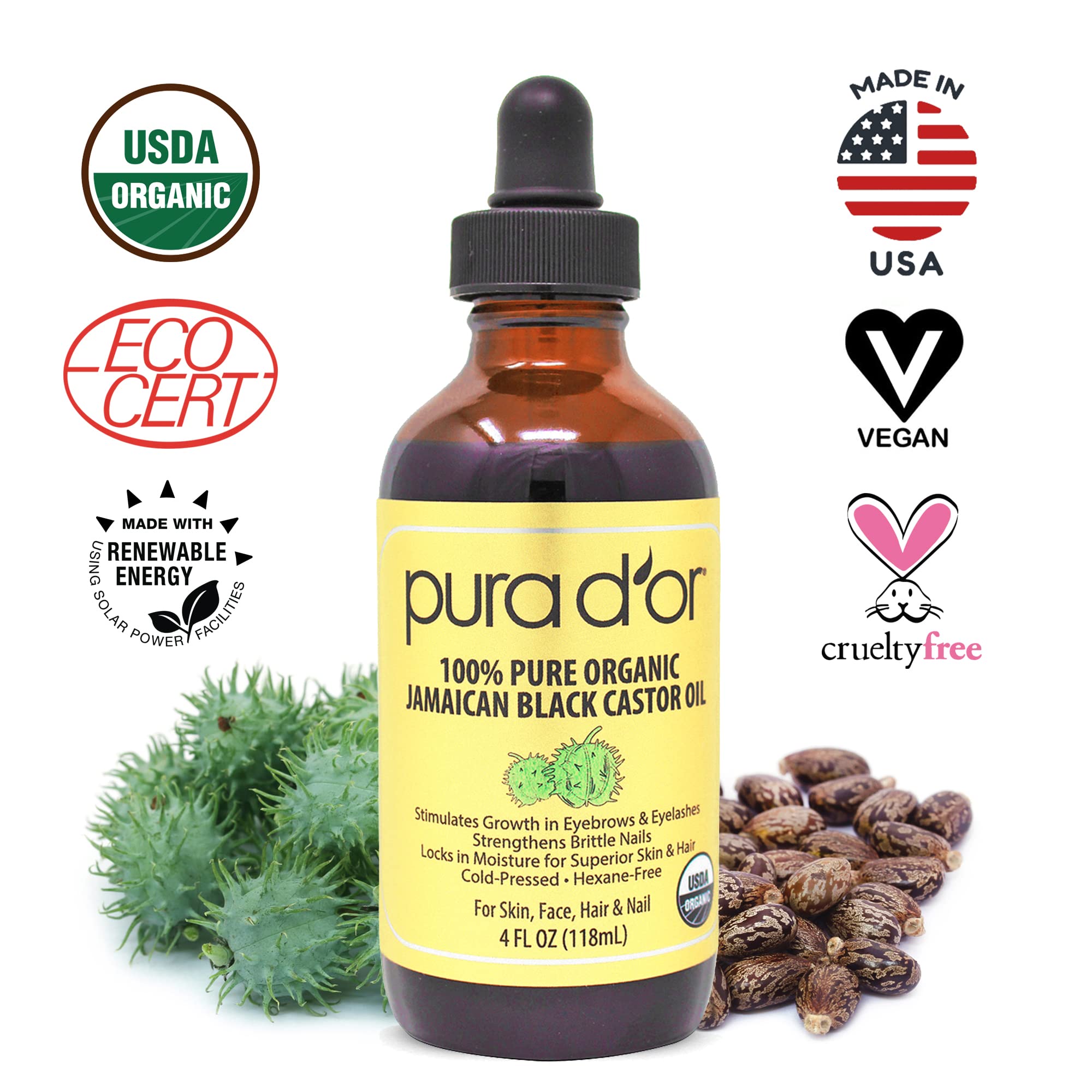 Foto 8 pulgar | Oil Pura D'or Organic Jamaican Black Castor Ahumado - Venta Internacional.