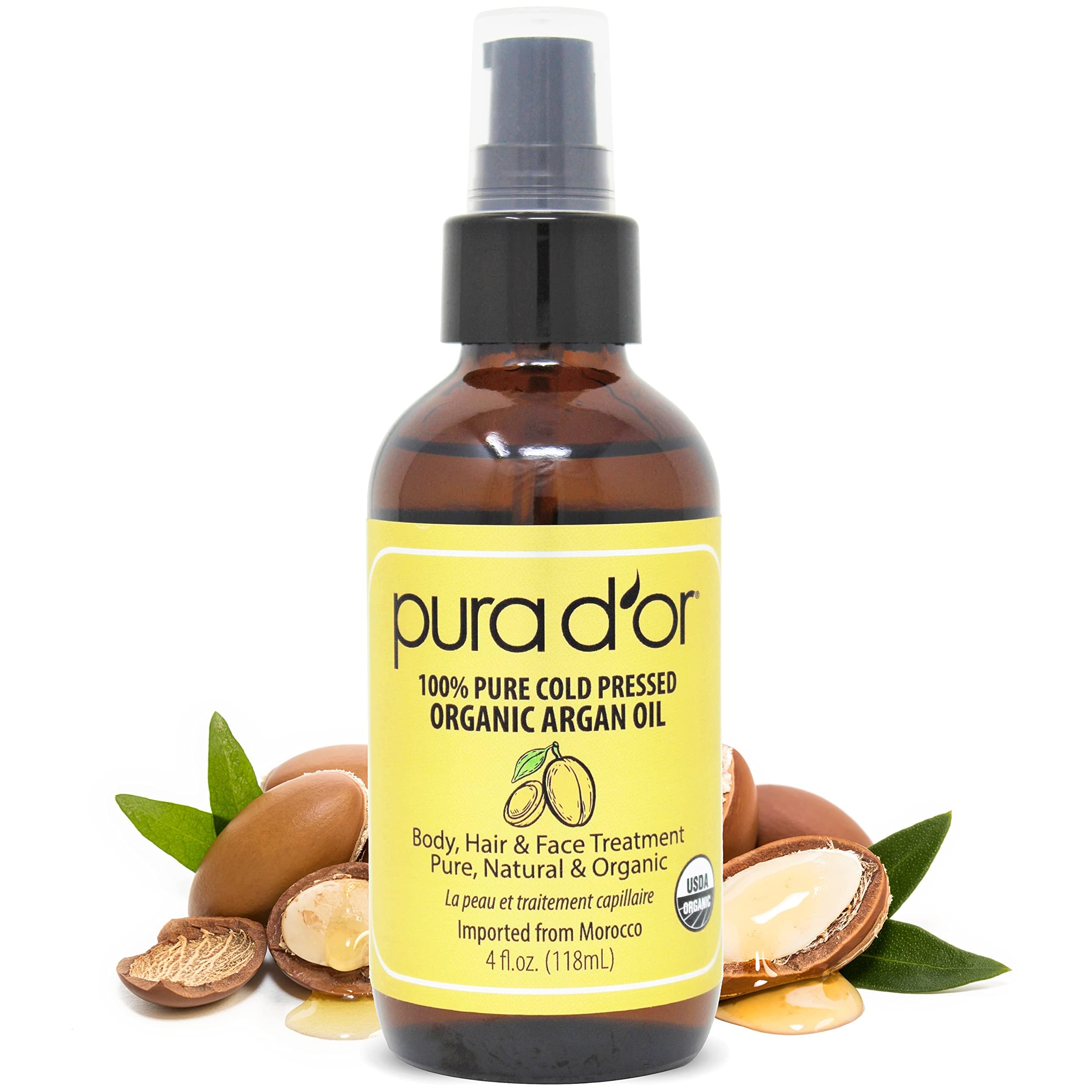 Foto 2 pulgar | Aceite De Argán Pura D'or  120 Ml  Orgánico  100% Puro  Prensado En Frío - Venta Internacional.