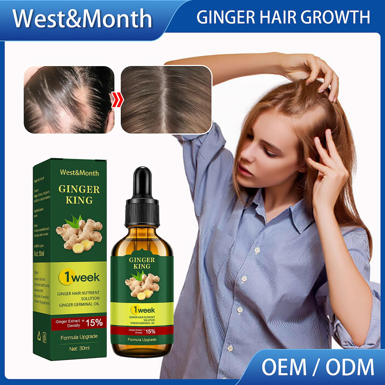 Foto 1 | Líquido Para El Cuidado Del Cabello Con Aceite Esencial De Jengibre  30 Ml West&month - Venta Internacional.