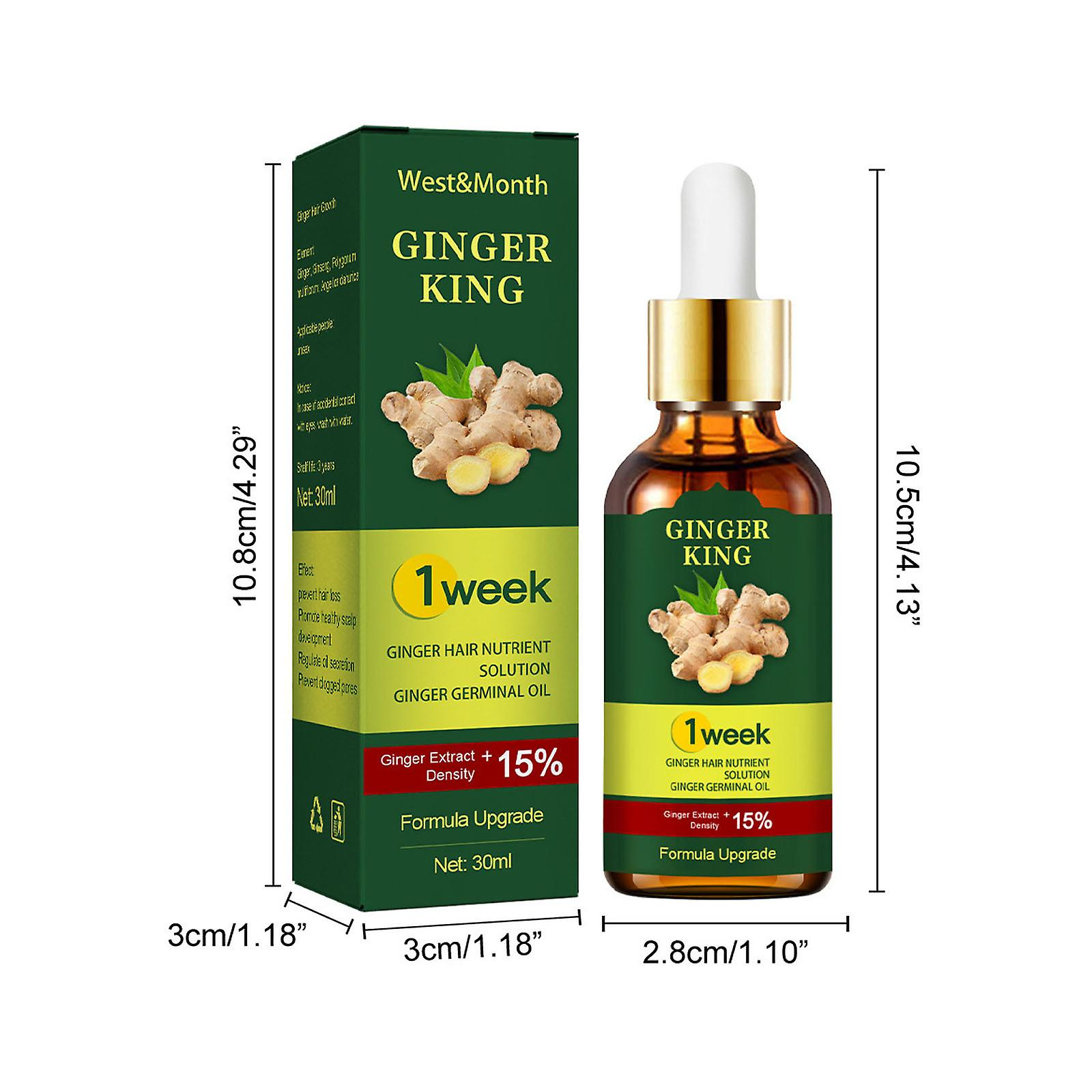 Foto 2 | Líquido Para El Cuidado Del Cabello Con Aceite Esencial De Jengibre  30 Ml West&month - Venta Internacional.