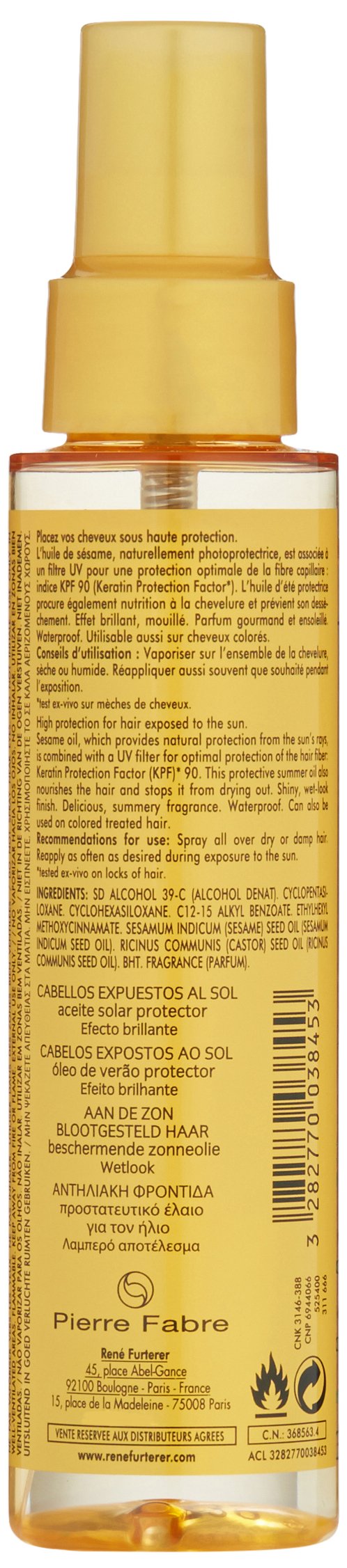 Foto 2 | Aceite Protector De Verano Spray René Furterer Solaire  100 Ml - Venta Internacional.