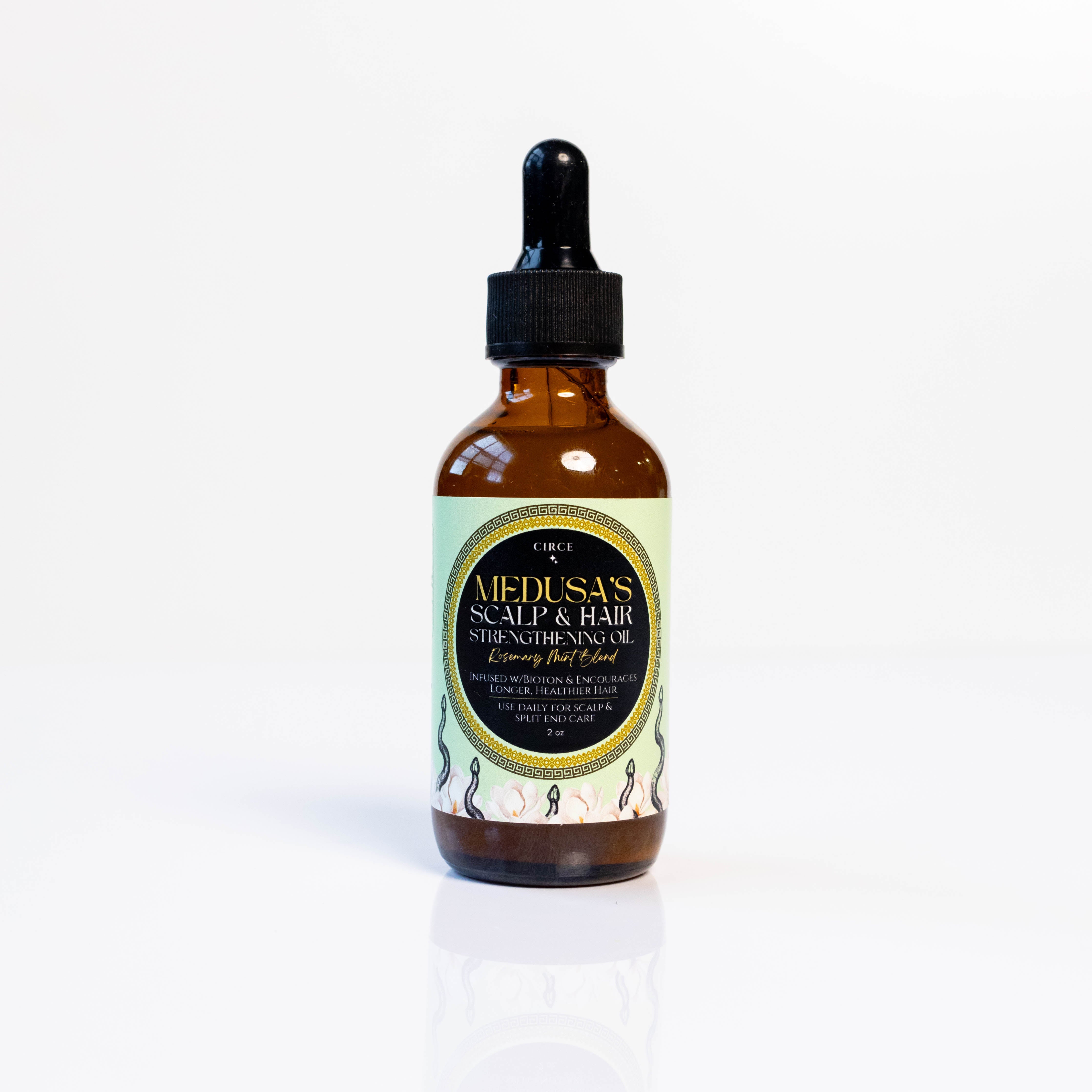 Aceite Para Fortalecer El Cuero Cabelludo Y El Cabello Medusa's Rosemary Mint 60 Ml - Venta Internacional.