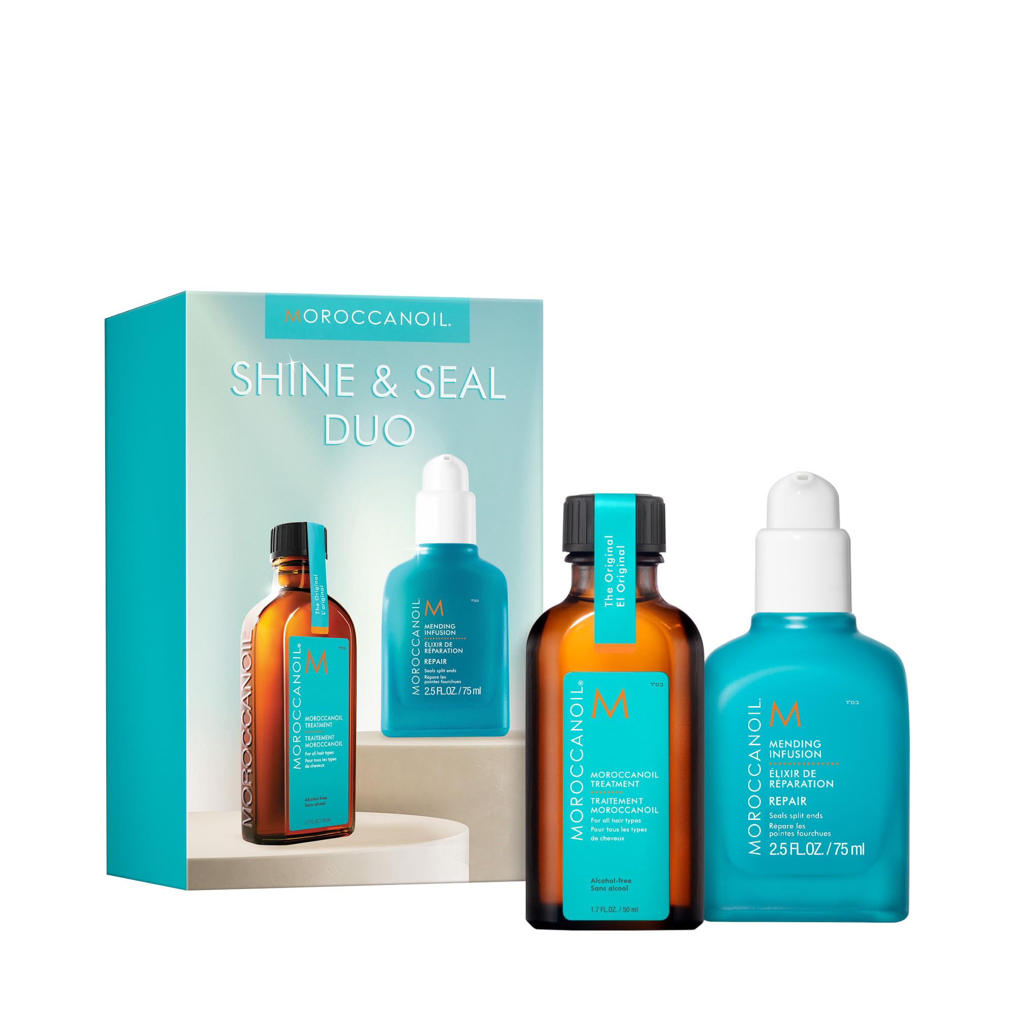 Foto 2 pulgar | Cuidado Del Cabello Moroccanoil Shine & Seal Duo - Venta Internacional.