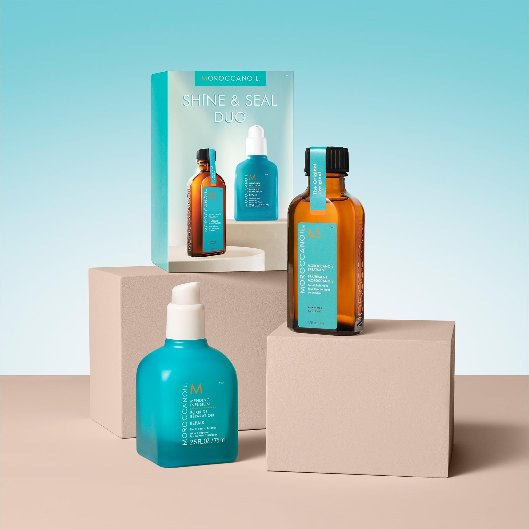 Foto 5 pulgar | Cuidado Del Cabello Moroccanoil Shine & Seal Duo - Venta Internacional.