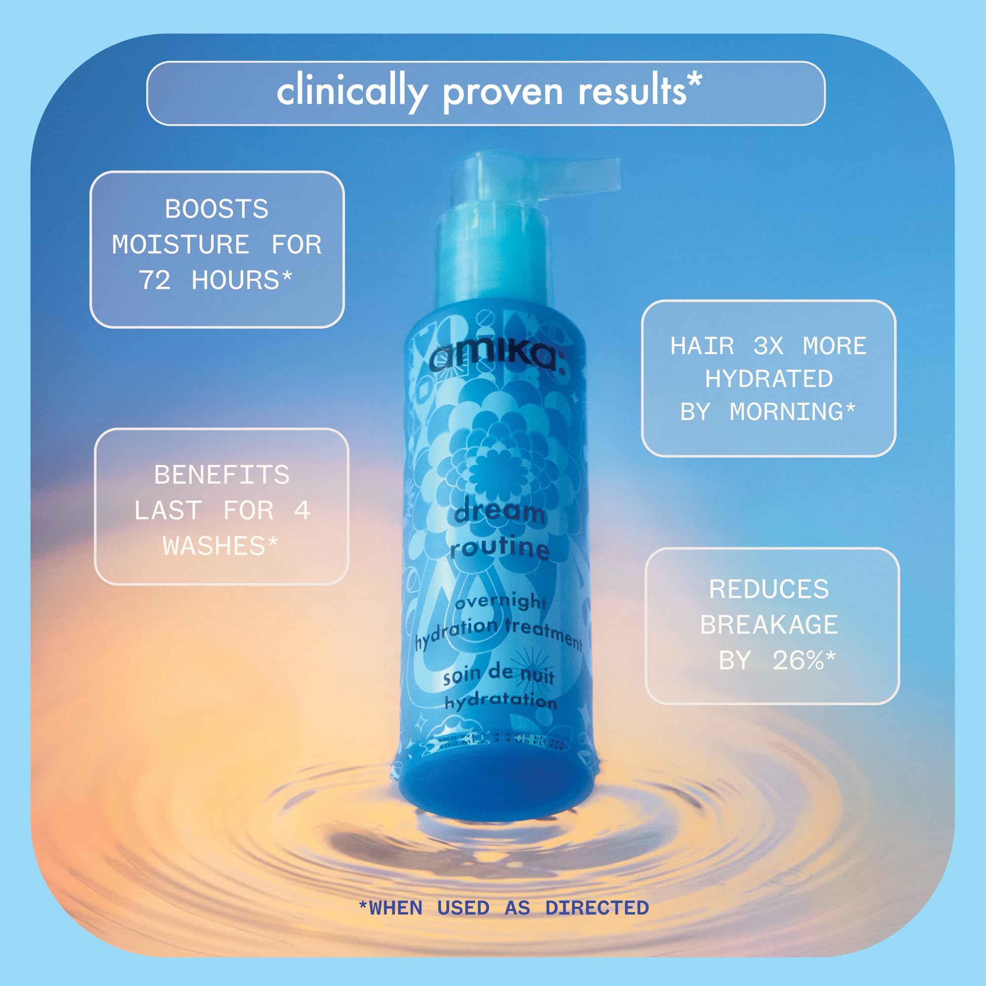 Foto 3 pulgar | Mascarilla Capilar Amika Dream Routine Overnight Hydrating - Venta Internacional.