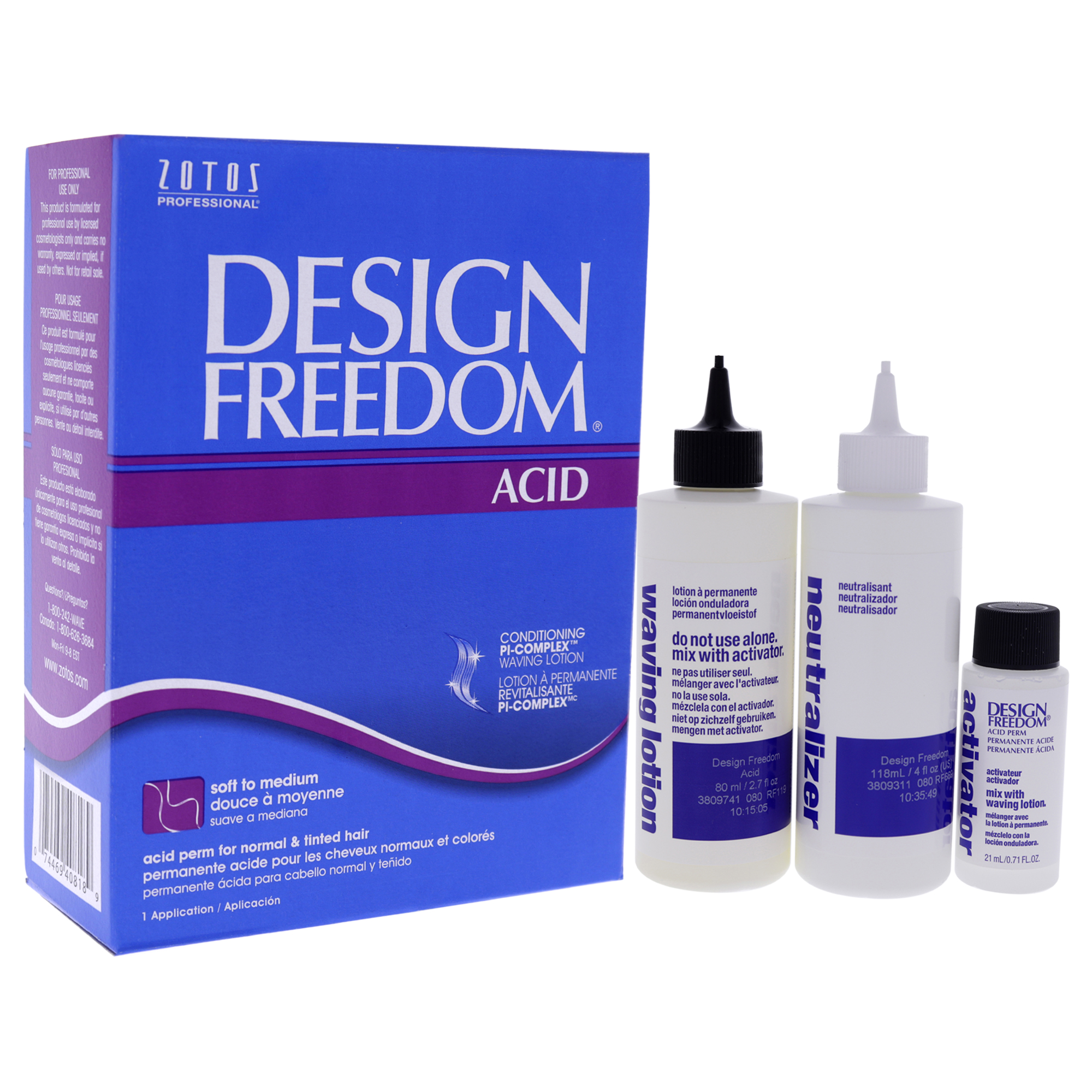 Foto 4 pulgar | Freedom Acid Permanent Zotos  Unisex  1 Aplicación - Venta Internacional.