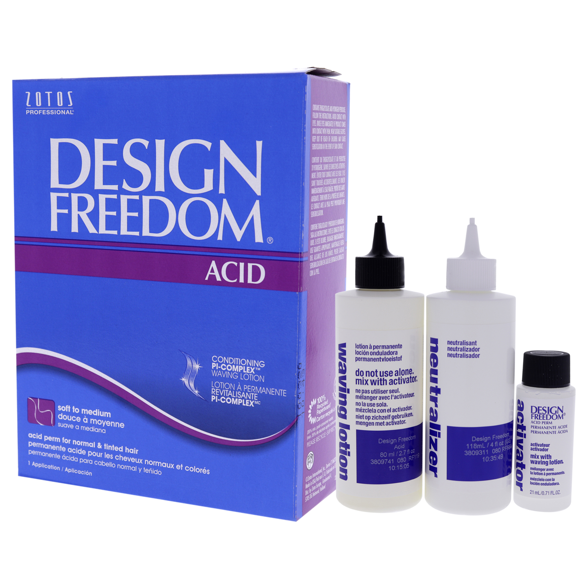 Foto 5 pulgar | Freedom Acid Permanent Zotos  Unisex  1 Aplicación - Venta Internacional.