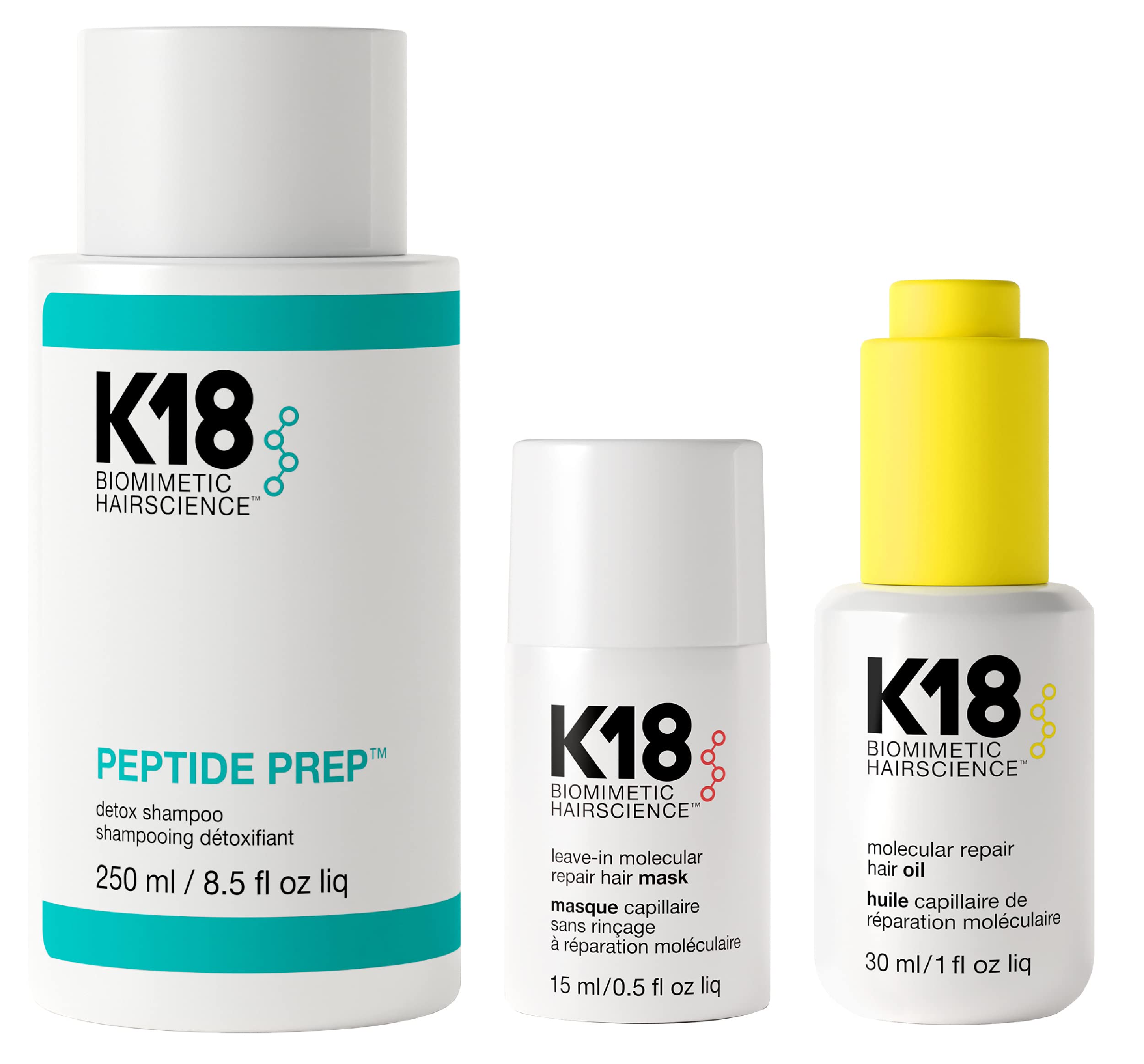 Paquete De Desintoxicación Y Reparación Hair Care K18 Con Mascarilla  Champú Y Aceite - Venta Internacional.