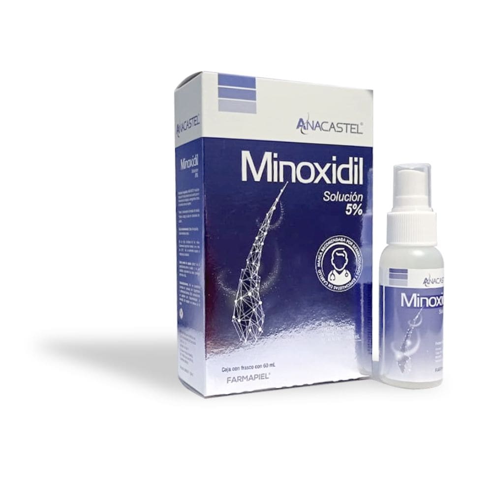 Tratamiento para Caída del Cabello Minoxidil Anacastel 60 Ml $1,744