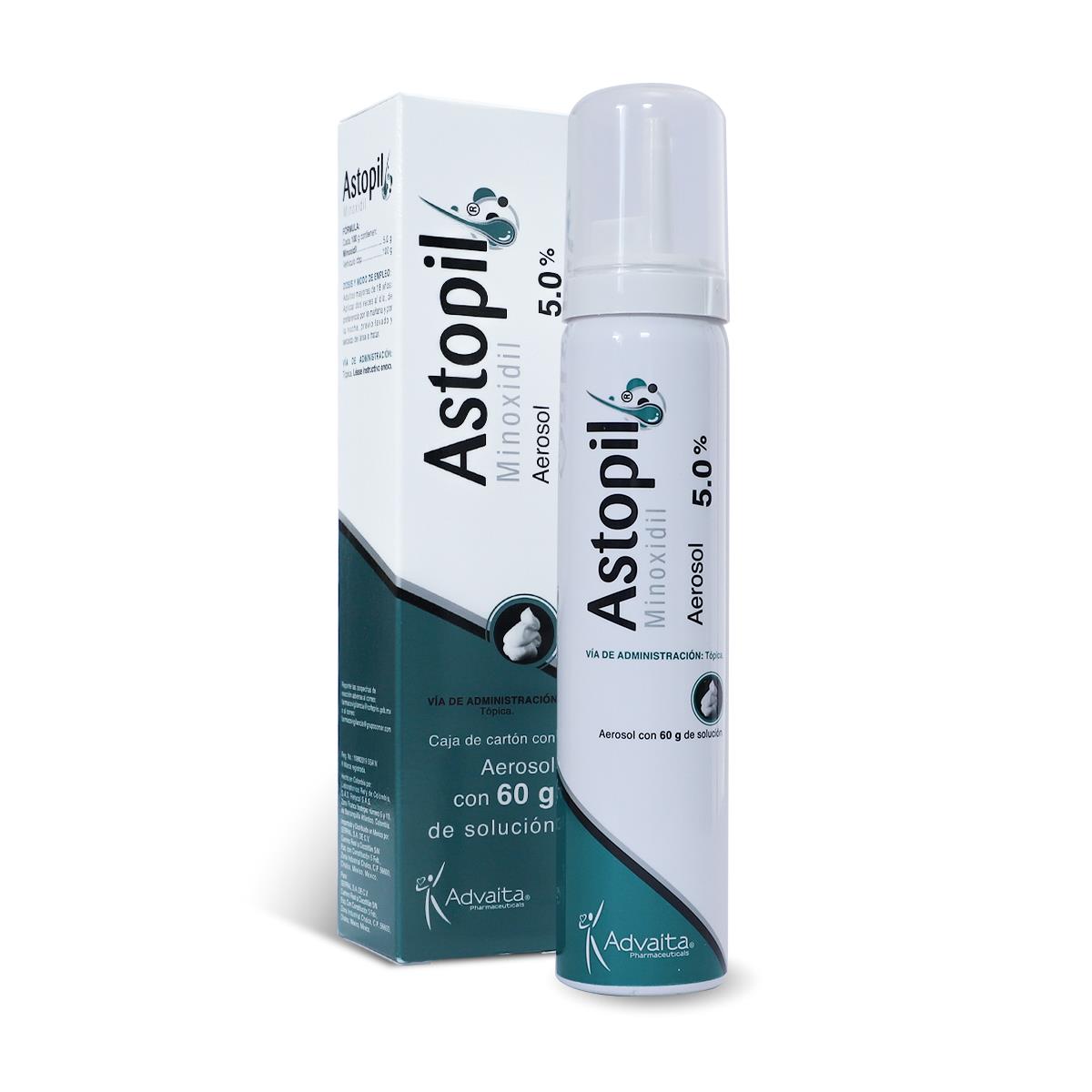 Foto 2 pulgar | Astopil Minoxidil Espuma de 60 ml