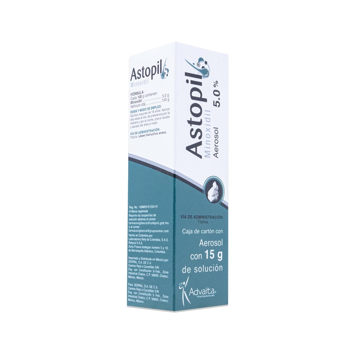 Foto 3 pulgar | Astopil Minoxidil Solucion Topica 5.0% Aerosol Frasco 60 Ml