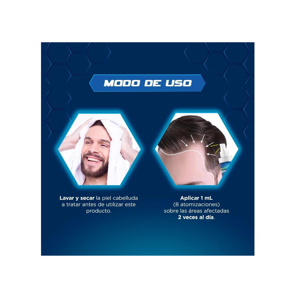 Foto 4 pulgar | Minoxidil 5% Anacastel Tratamiento Crecimiento Cabello Y Barba 3 Pz