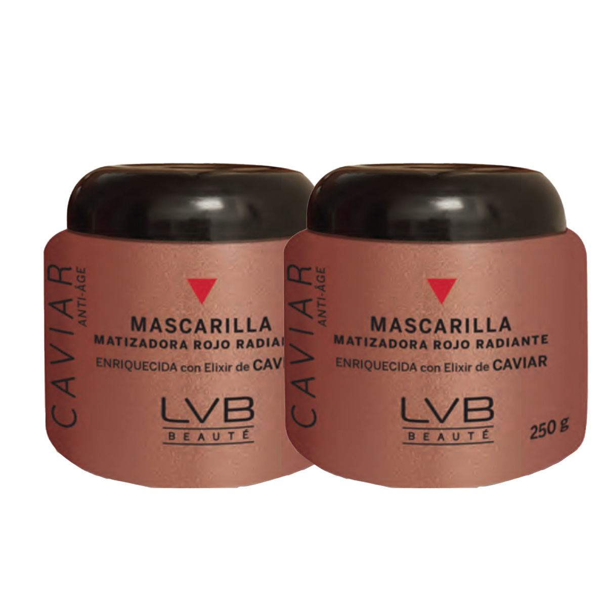 Foto 3 pulgar | Mascarilla Matizadora Rojo Radiante Lvb Beauté  con Elixir de Caviar 250 g 1 Pieza