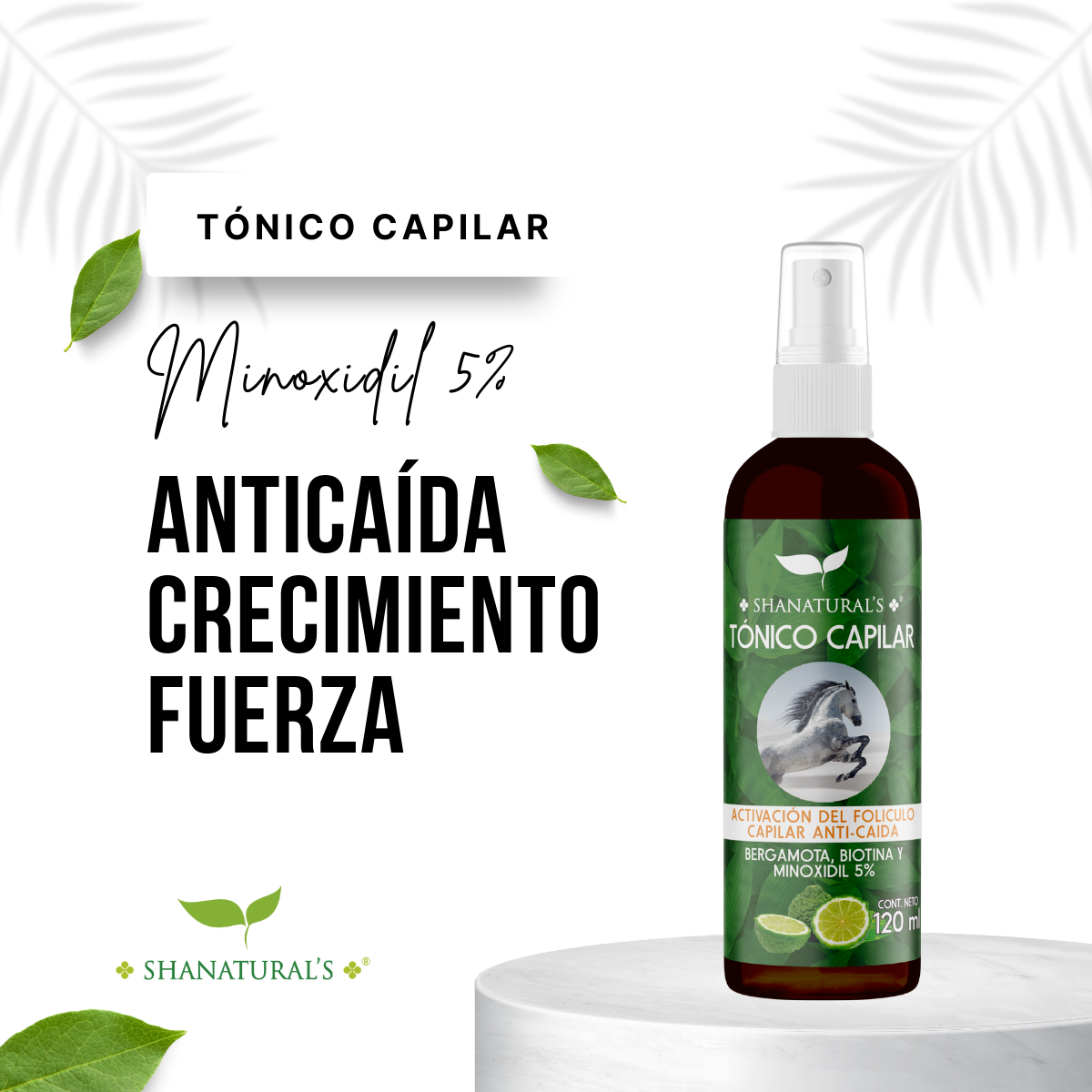 Foto 4 pulgar | Tónico Capilar Shanatural's Minoxidil Color Cobre