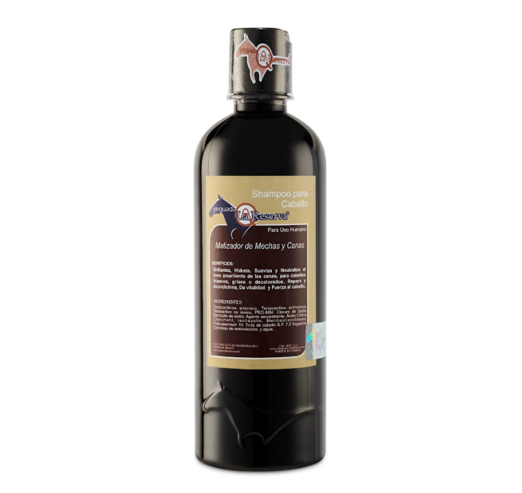 Foto 2 pulgar | Shampoo Matizador De Mechas Y Canas Yeguada La Reserva Tratamiento Matizante, Elimina Tonos Deslavados. 500 Ml. (1 Bo