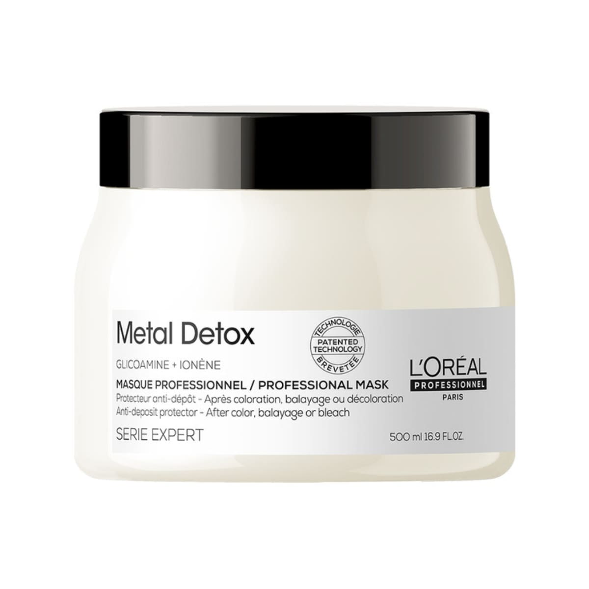 Mascarilla capilar L'Oreal-Se Metal Detox Professional Mask 250 Ml color Blanco $1,159