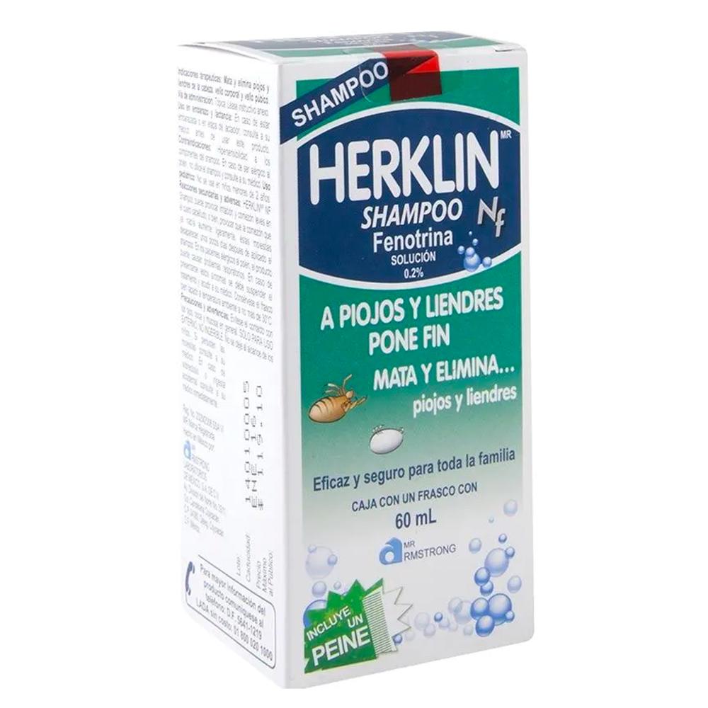 Foto 2 | Shampoo Antipiojos Herklin Clásico 60 Ml