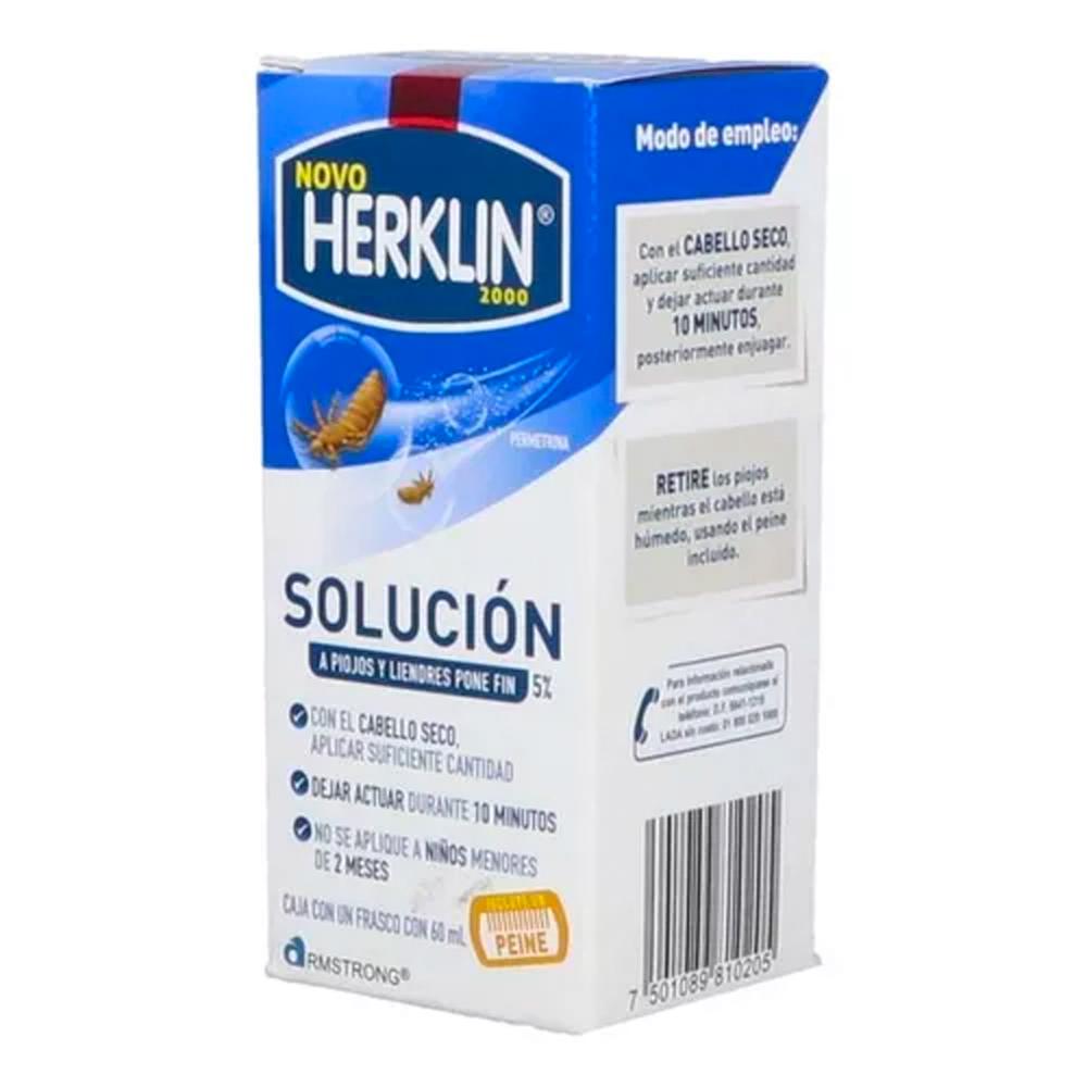 Foto 3 pulgar | Solución Para Piojos Y Liendres Herklin Esencial 60 Ml