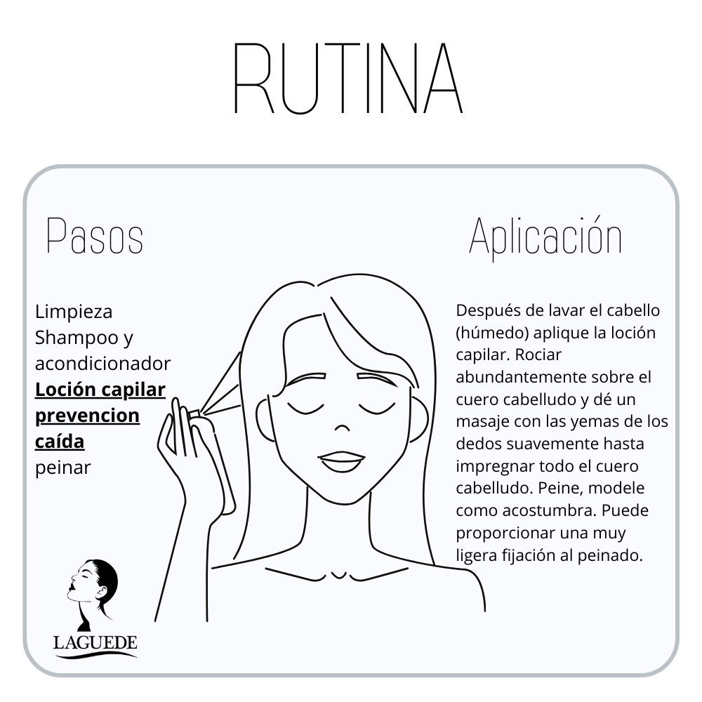 Foto 5 | Loción Capilar en Spray Laguede Prevención de Caída 60 ml