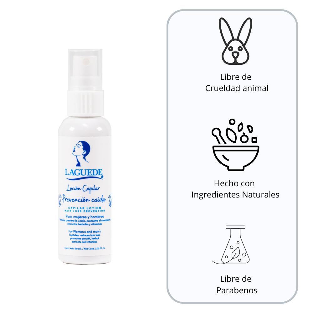 Foto 7 | Loción Capilar en Spray Laguede Prevención de Caída 60 ml