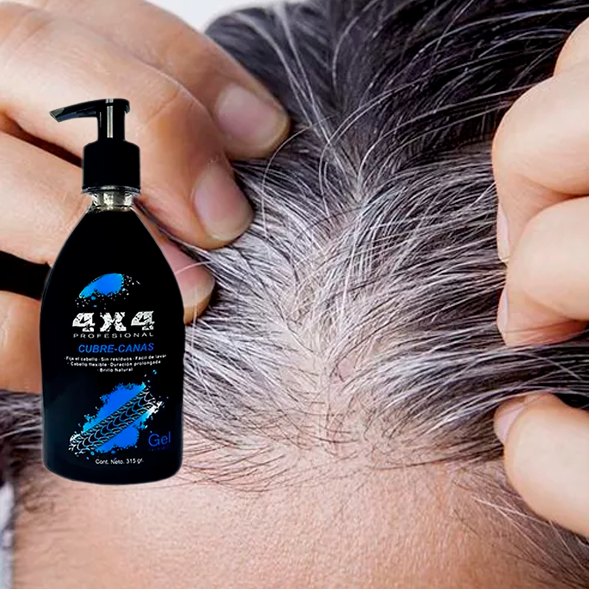 Foto 6 pulgar | Gel 4x4 Cubre Cana Para Cabello Cubre Tapa Obscurece Canas
