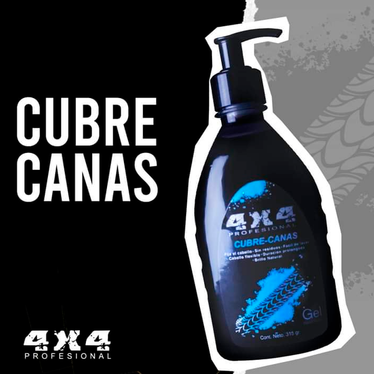 Foto 7 pulgar | Gel 4x4 Cubre Cana Para Cabello Cubre Tapa Obscurece Canas