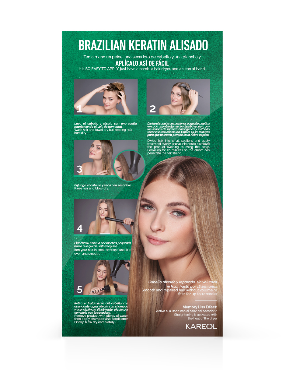 Foto 4 pulgar | Kit de Alisado Kareol Brazilian Keratin Cabello Sensibilizado Reparador