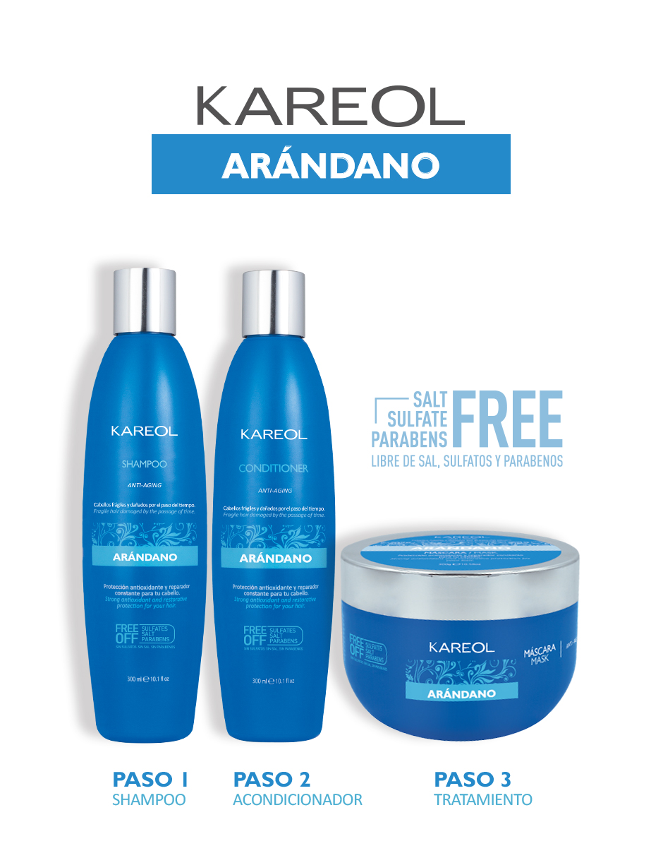 Foto 4 pulgar | Tratamiento Kareol Arándano Anti Edad 300 Gr