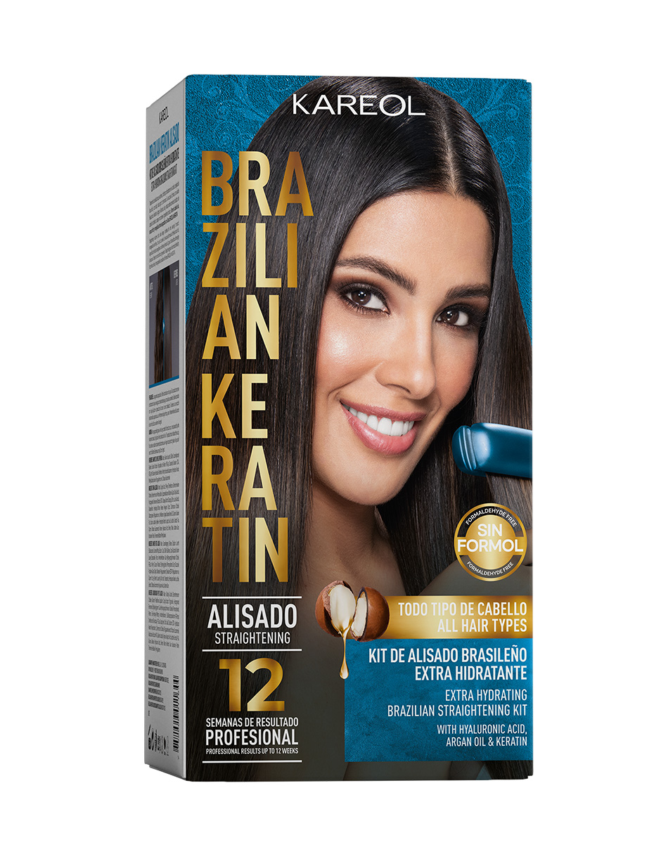 Foto 3 pulgar | Kit De Alisado Kareol Brazilian Keratin Todo Tipo De Cabello Hidratante