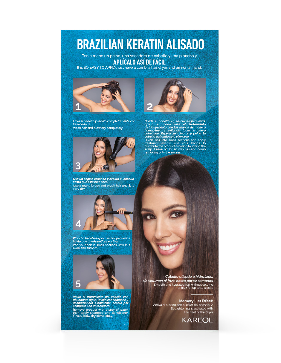Foto 4 pulgar | Kit De Alisado Kareol Brazilian Keratin Todo Tipo De Cabello Hidratante
