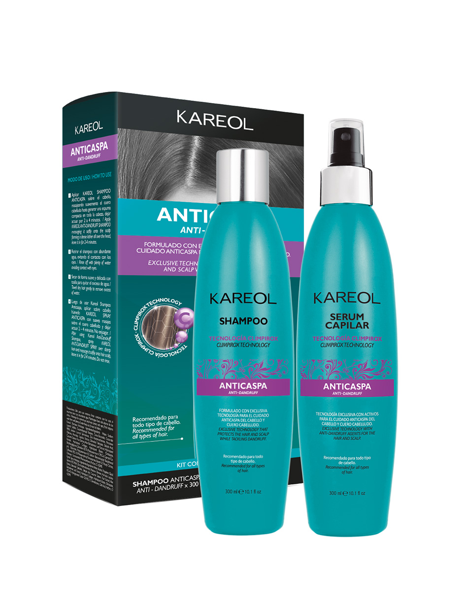 Foto 3 | Kit Anticaspa Kareol Shampoo Y Serum
