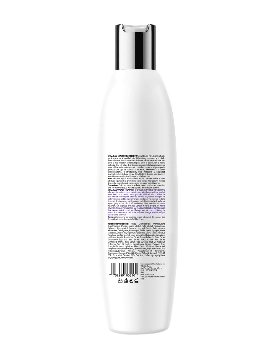 Foto 3 pulgar | Tratamiento Kareol Cowash Limpieza Profunda Micelar 300 Ml